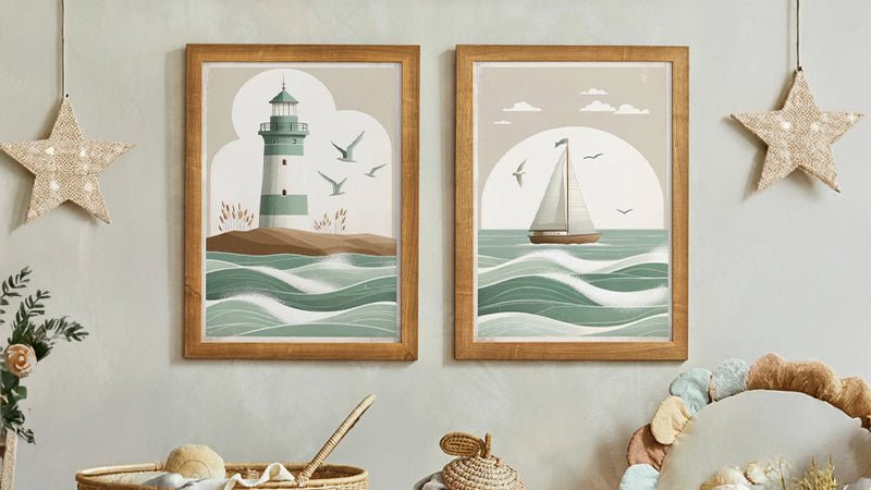 Coastal Nursery Art - WildfieldPrints