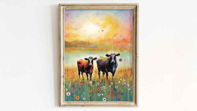 Cow Nursery Decor - WildfieldPrints
