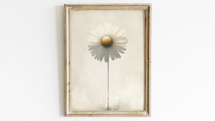 Daisy Flower Wall Art - WildfieldPrints
