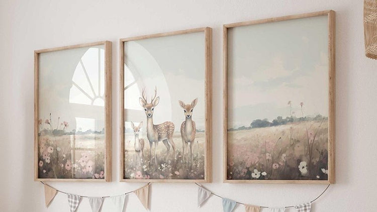 Deer Nursery Decor - WildfieldPrints