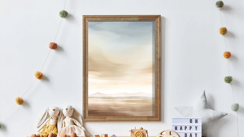 Desert Nursery Wall Art - WildfieldPrints