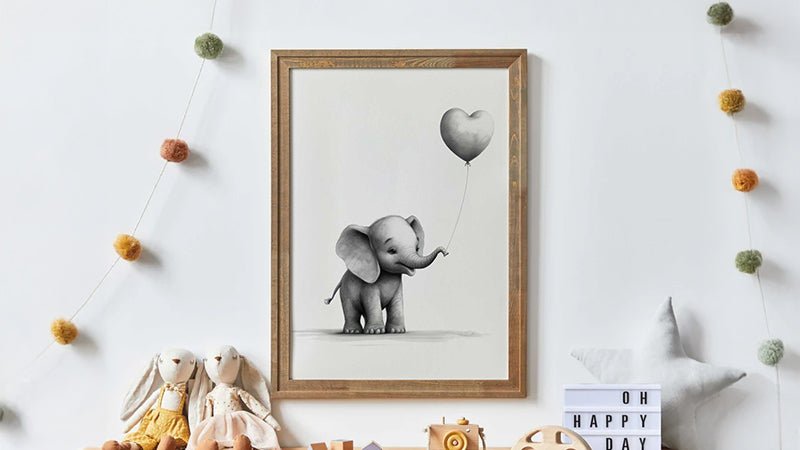 Elephant Nursery Decor - WildfieldPrints