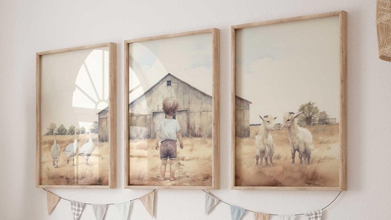 Farmhouse Nursery Decor - WildfieldPrints
