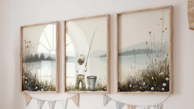 Fishing Nursery Wall Decor - WildfieldPrints