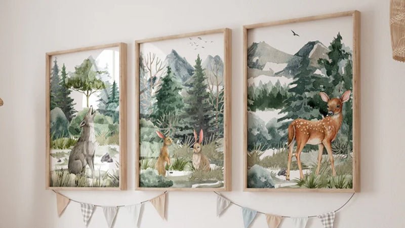 Forest Animal Nursery Prints - WildfieldPrints