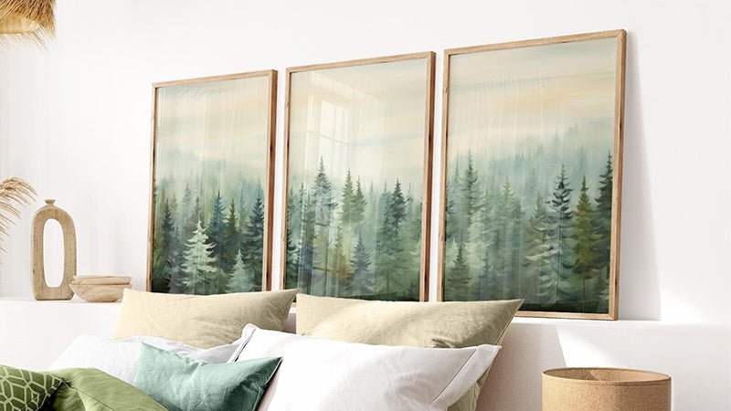 Forest Landscape Wall art - WildfieldPrints