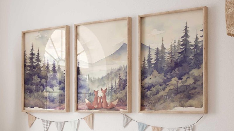 Fox Nursery Decor - WildfieldPrints