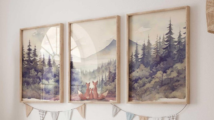 Fox Nursery Decor - WildfieldPrints