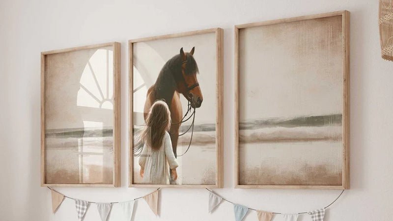Horse Nursery Art - WildfieldPrints