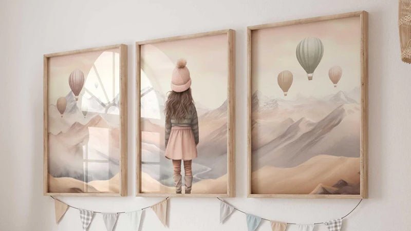 Hot Air Balloon Nursery Art - WildfieldPrints