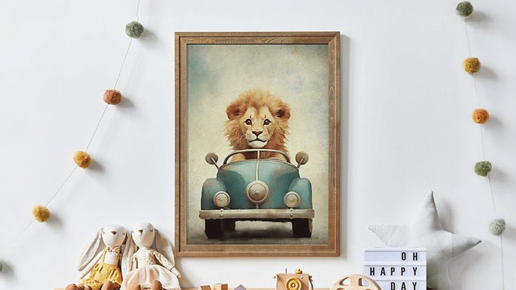 Lion Nursery Decor - WildfieldPrints