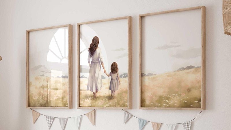 Mother Daughter Wall Art - WildfieldPrints
