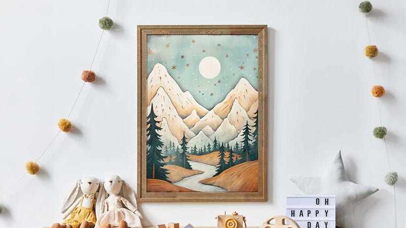 Mountain Nursery Decor - WildfieldPrints