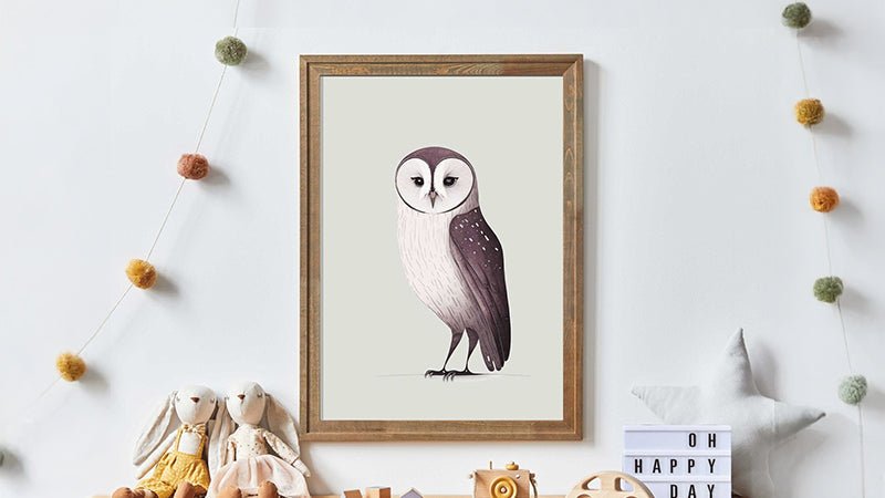 Owl Nursery Decor - WildfieldPrints