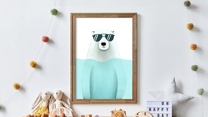 Polar Bear Nursery Decor - WildfieldPrints