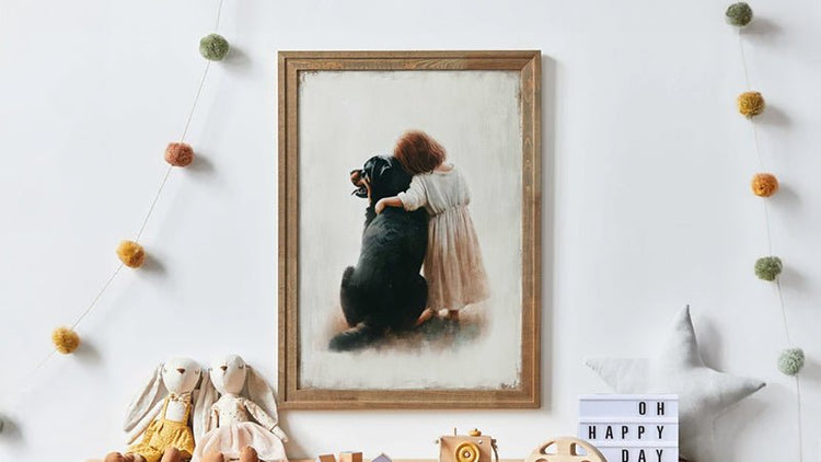Rottweiler Nursery Wall Decor - WildfieldPrints