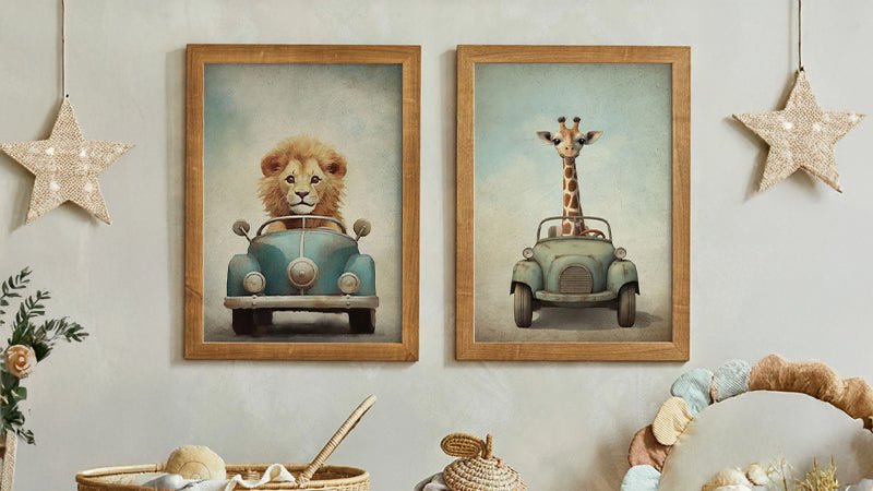 Vehicle Nursery Wall Decor - WildfieldPrints