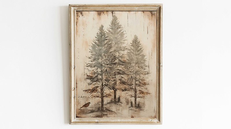 Vintage Tree Wall Art - WildfieldPrints