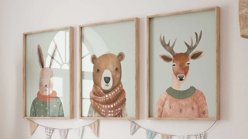 Woodland Nursery Art - WildfieldPrints