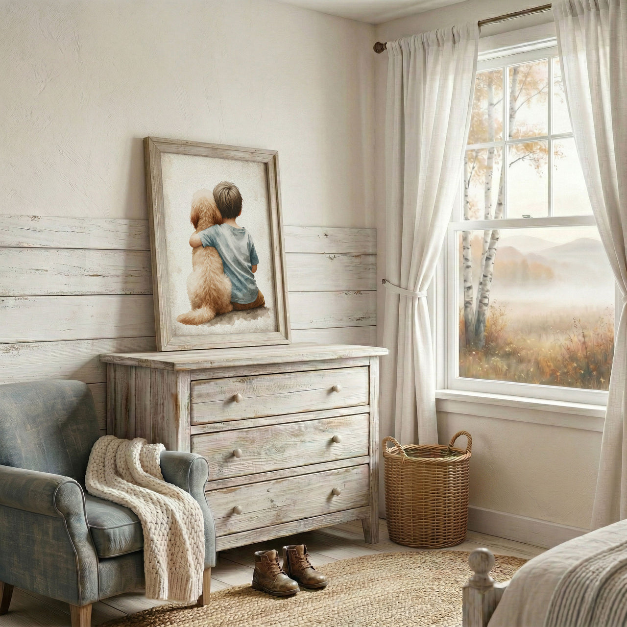Goldendoodle Wall Art – Dog Toddler Room Print