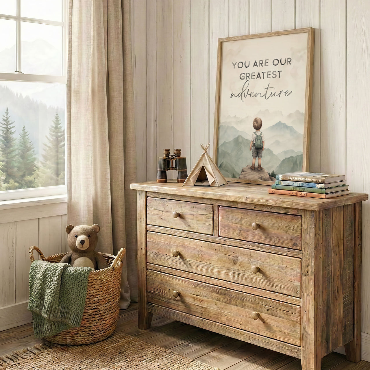Adventure Quote Print – Boys Room Wall Art