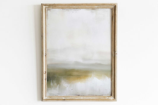 Abstract Landscape Art, Rustic Countryside Decor, Vintage Style Print - WildfieldPrints