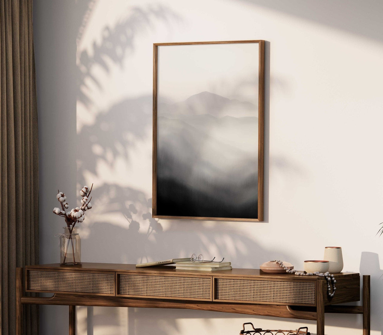Abstract Mountain Print – Nature Wall Decor for Kids Room