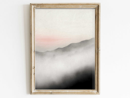 Abstract Watercolor Prints, Nature Landscape Art, Tranquil Home Decor - WildfieldPrints