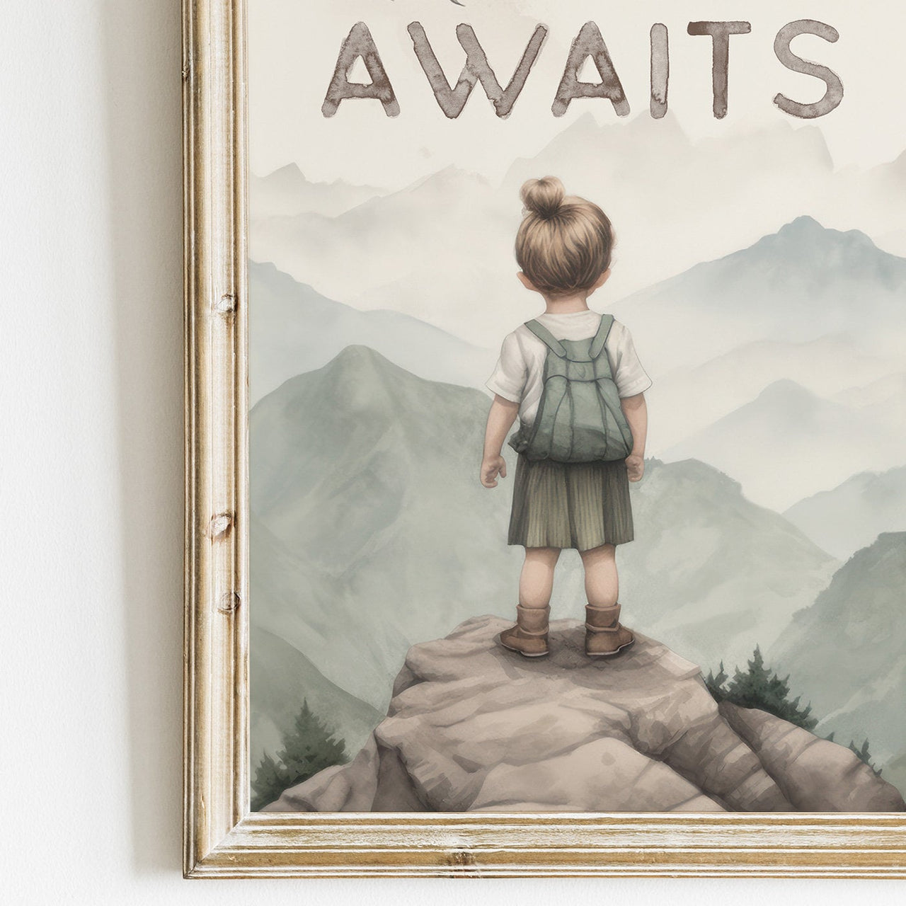 Mountain Wall Art – Adventure Nursery Print • Set of 3