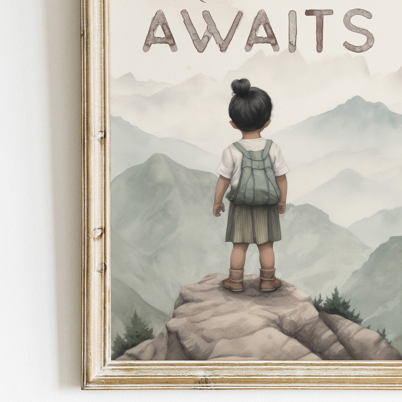 Adventure Girl Wall Art – Nursery Quote Print for Girls • Set of 3