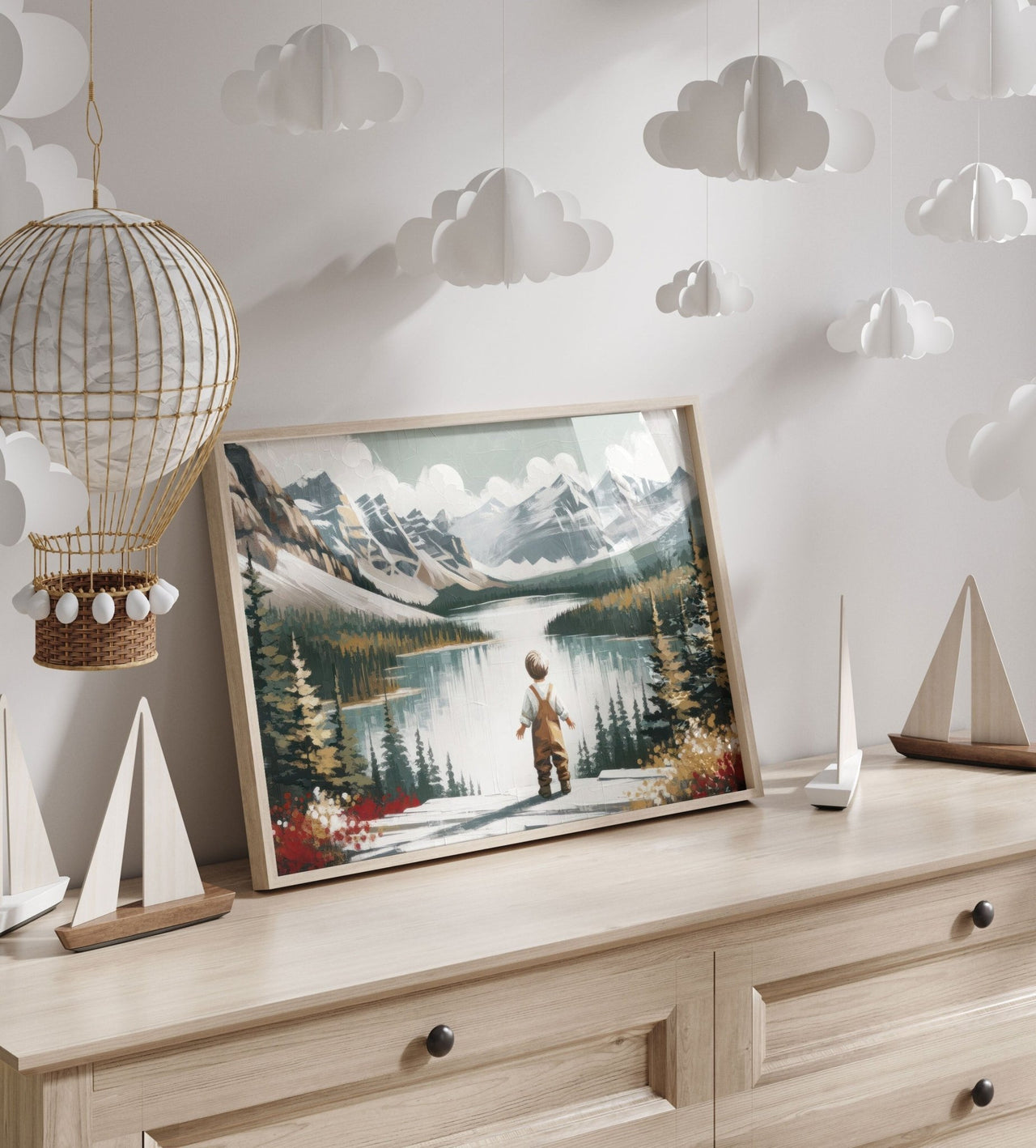 Little Adventurer Wall Art – Mountain Boys Room Decor