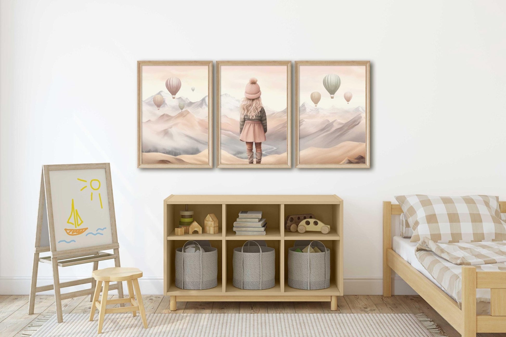 Adventure Decor Girls Room, Mountain Nursery Prints, Cute Wall Art - WildfieldPrints