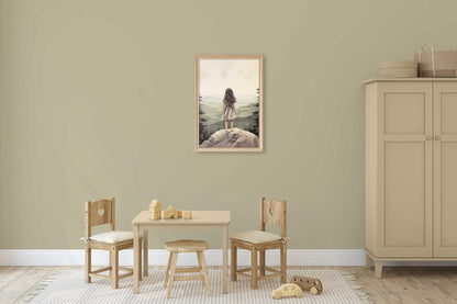 Adventure Girl Decor, Nature Wall Art, Vintage Nursery Accent - WildfieldPrints