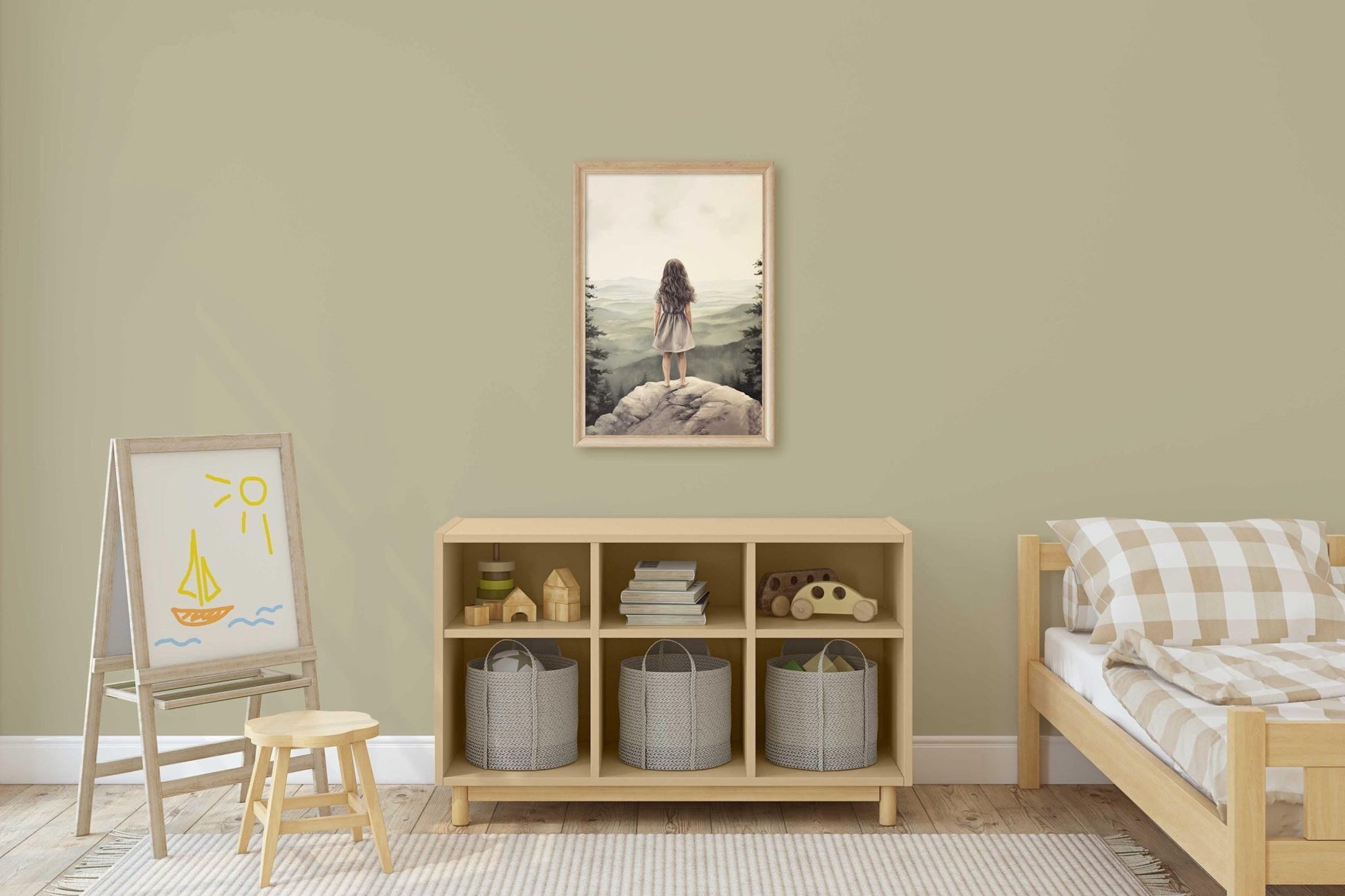 Adventure Girl Decor, Nature Wall Art, Vintage Nursery Accent - WildfieldPrints