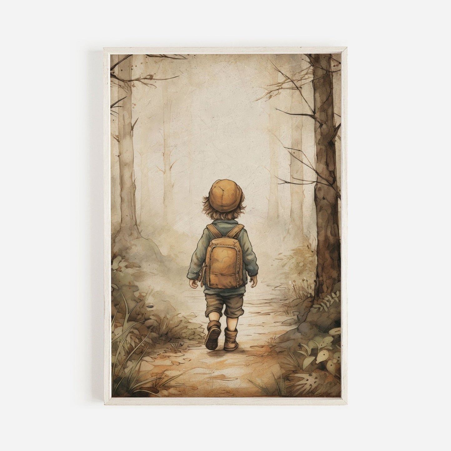 Adventure Nursery Art, Forest Theme Wall Decor for Boys, Kids Room Decor - WildfieldPrints