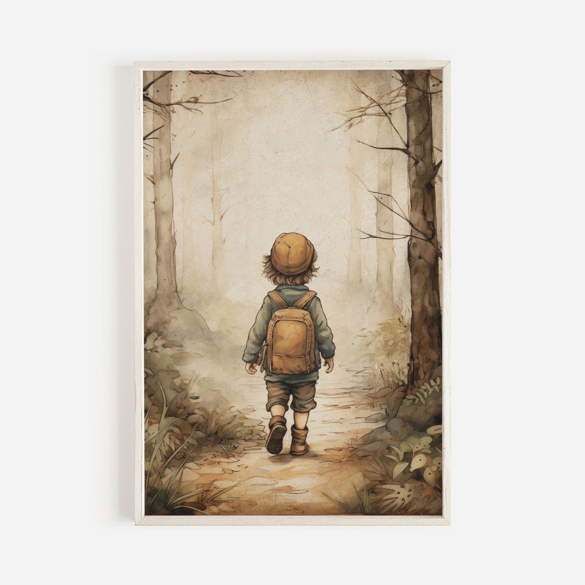Adventure Nursery Art, Forest Theme Wall Decor for Boys, Kids Room Decor - WildfieldPrints
