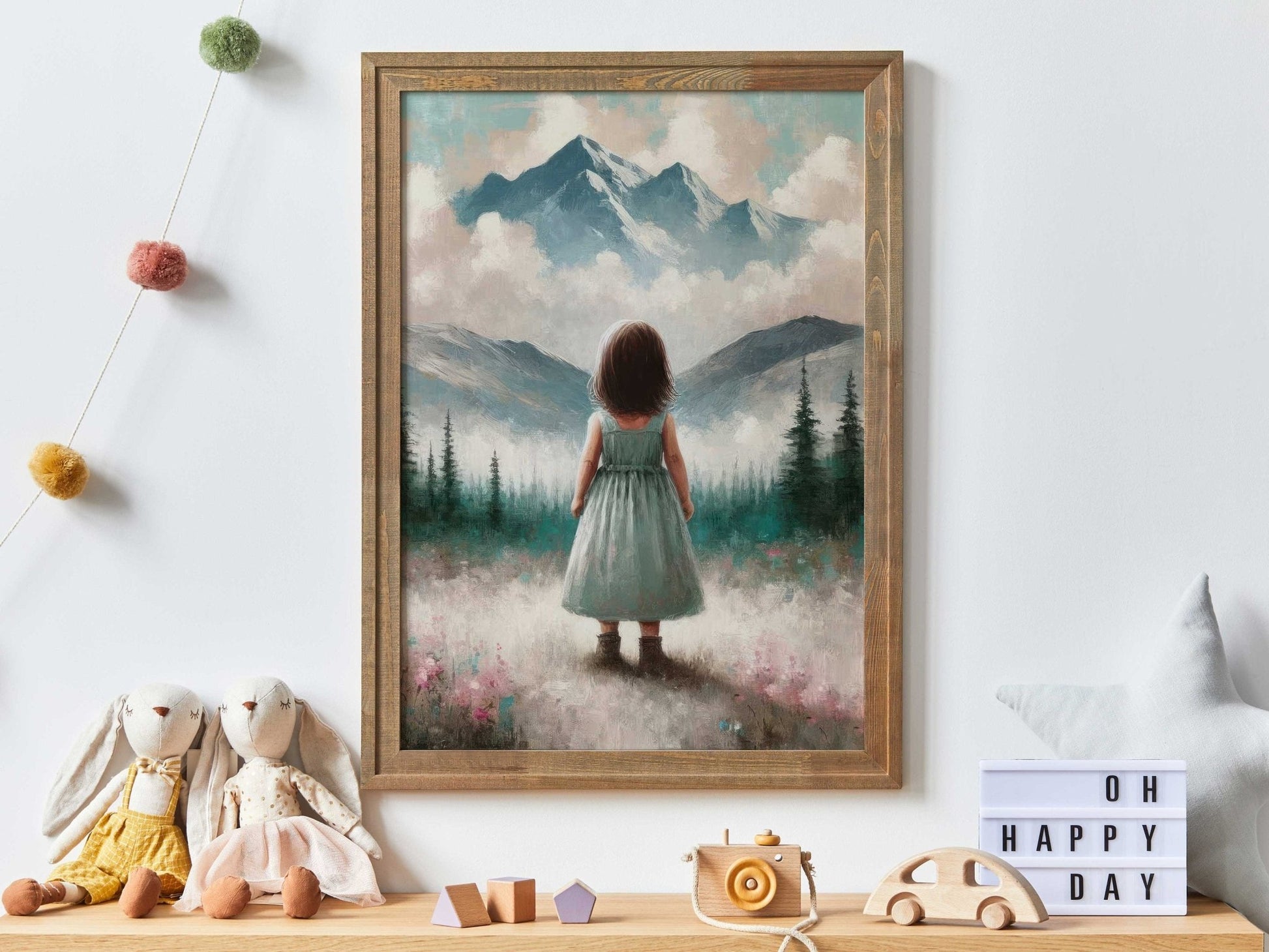 Adventure Nursery Art, Mountain Decor, Toddler Room Wall Print - WildfieldPrints