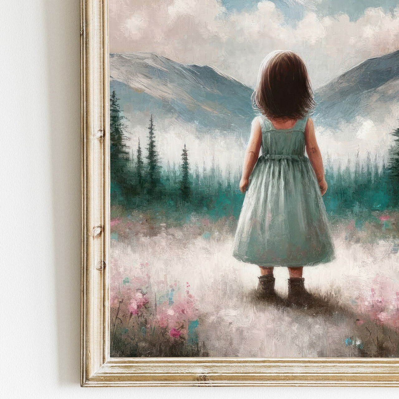 Mountain Wall Art – Adventure Nursery Print for Toddler Room