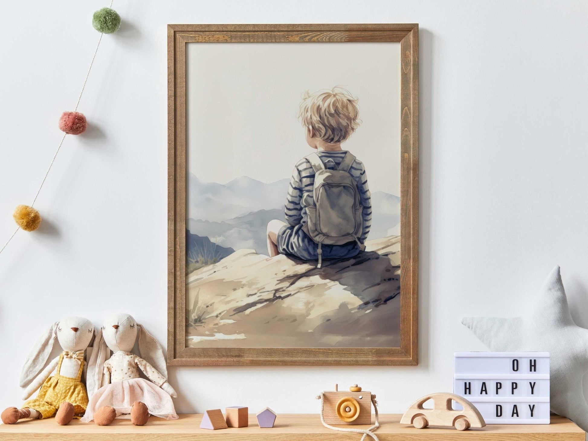 Adventure Nursery Decor, Mountain Art for Boys, Nature Wall Decor - WildfieldPrints