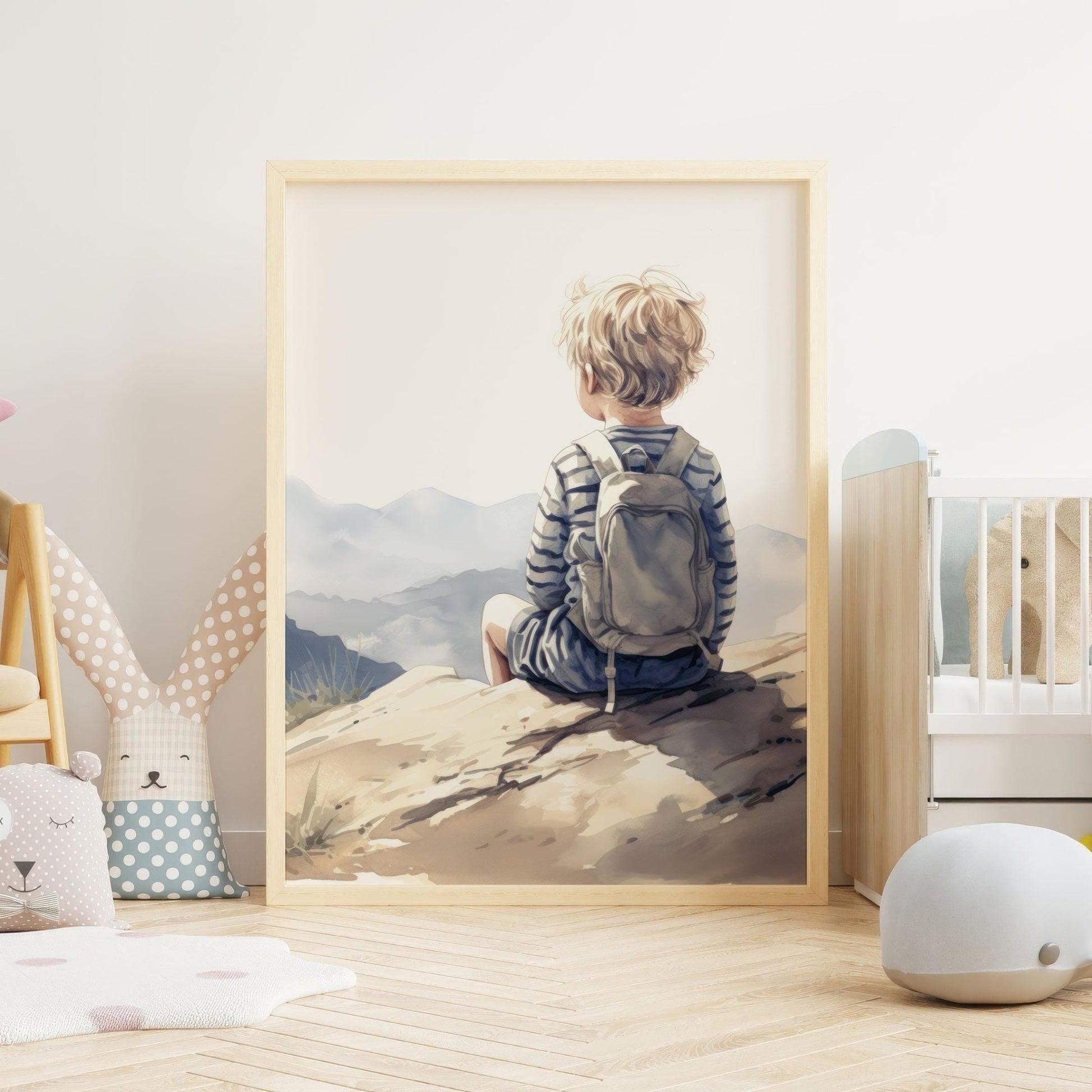 Adventure Nursery Decor, Mountain Art for Boys, Nature Wall Decor - WildfieldPrints