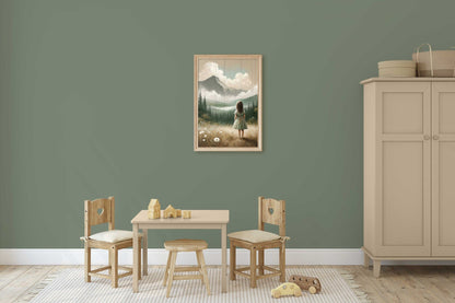 Adventure Nursery Decor, Mountain Art for Girls, Nature Wall Decor - WildfieldPrints