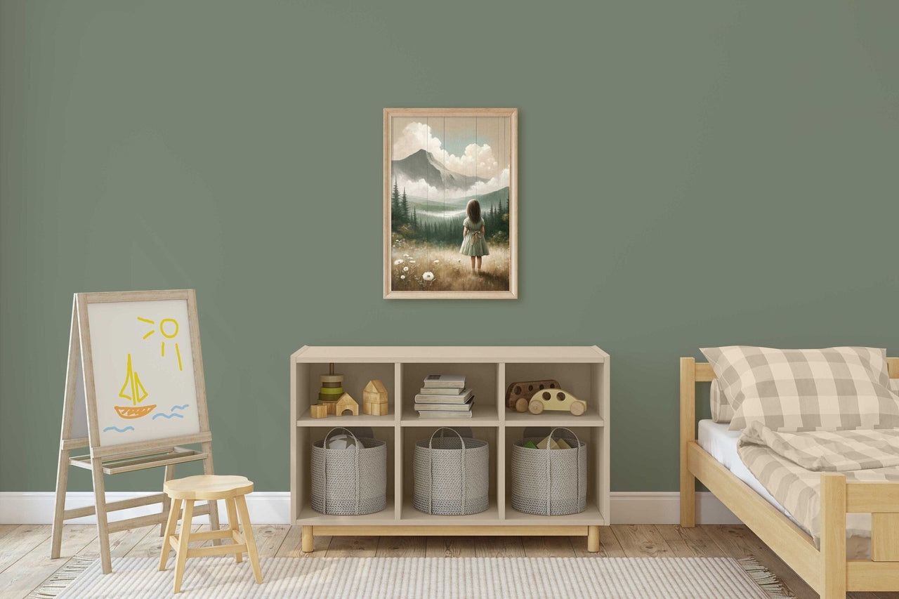 Mountain Art Print – Nature Girls Room Wall Decor