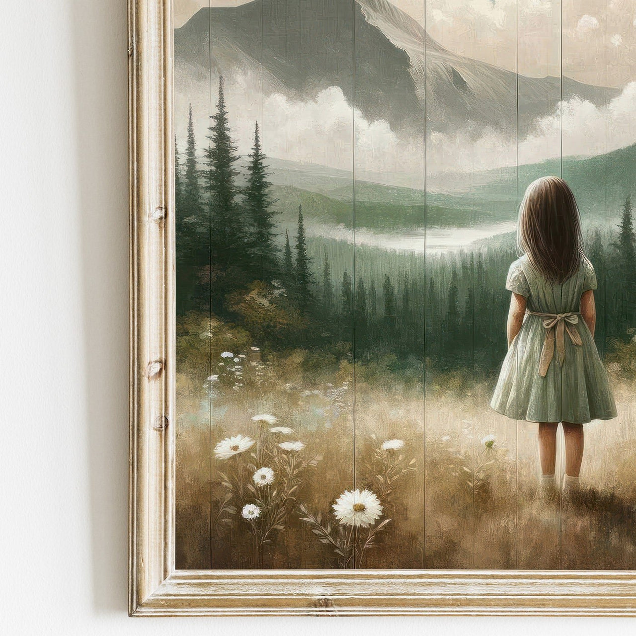 Mountain Art Print – Nature Girls Room Wall Decor