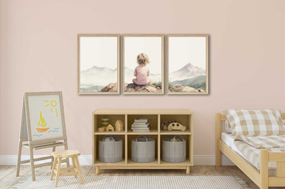 Adventure Nursery Decor, Mountain Baby Room, Hiking Wall Art - WildfieldPrints