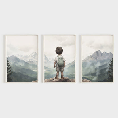 Adventure Nursery Decor, Nature - Inspired Toddler Room Art, Outdoors Theme - WildfieldPrints