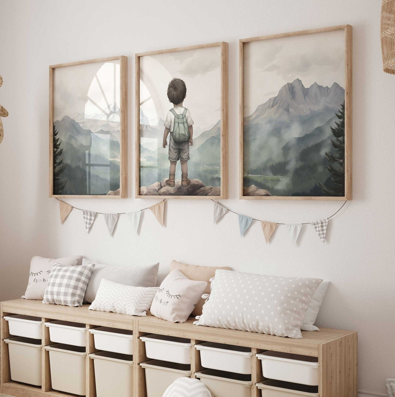 Adventure Nursery Decor, Nature - Inspired Toddler Room Art, Outdoors Theme - WildfieldPrints