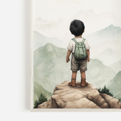 Adventure Nursery Decor, Nature Wall Art for Kids, Hiking & Camping Theme - WildfieldPrints