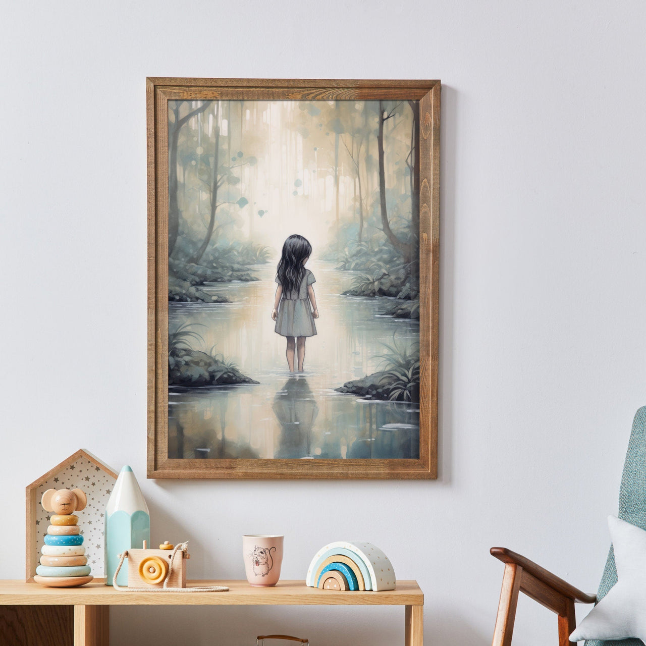Enchanted Forest Wall Art – Adventure Girls Room Decor