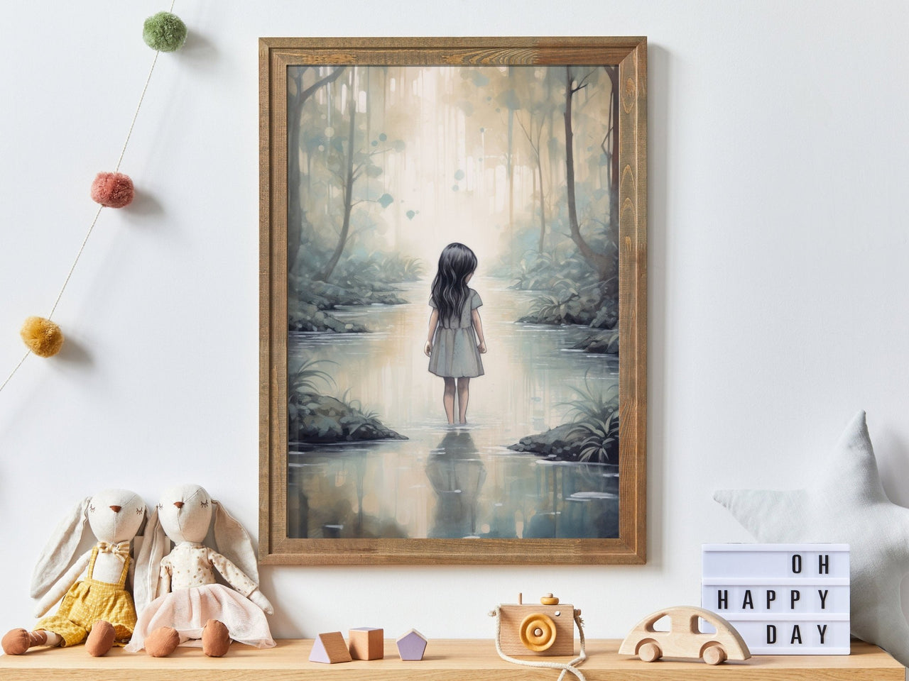 Enchanted Forest Wall Art – Adventure Girls Room Decor