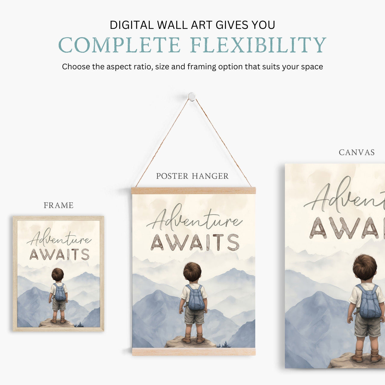 Adventure Wall Art – Boys Room Print • Set of 3